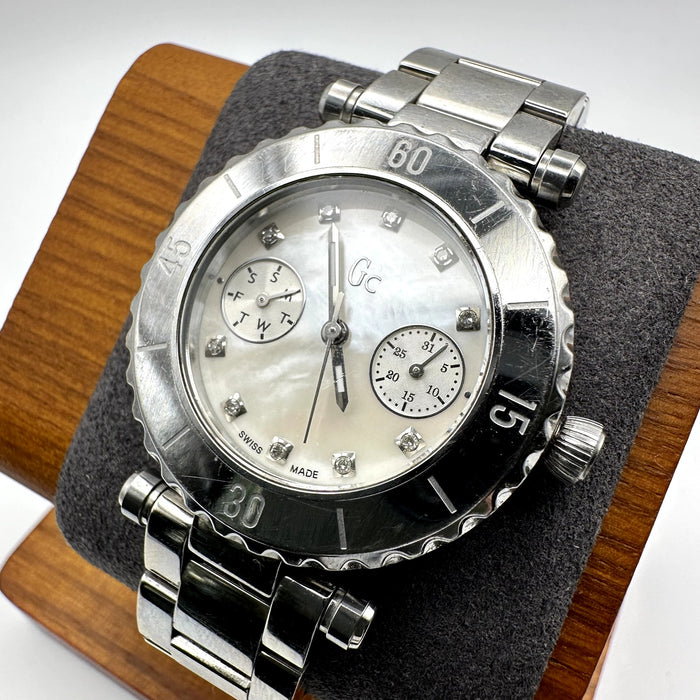 Guess Collection GC32000 Silver Tone Quartz Analog Watch