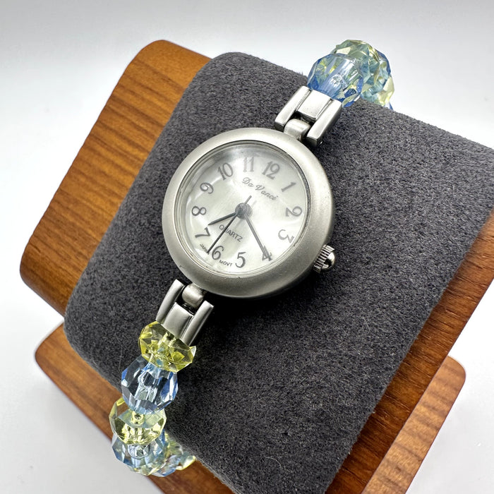 De Vanci Silver-Tone Quartz Bracelet Watch, Round Analog